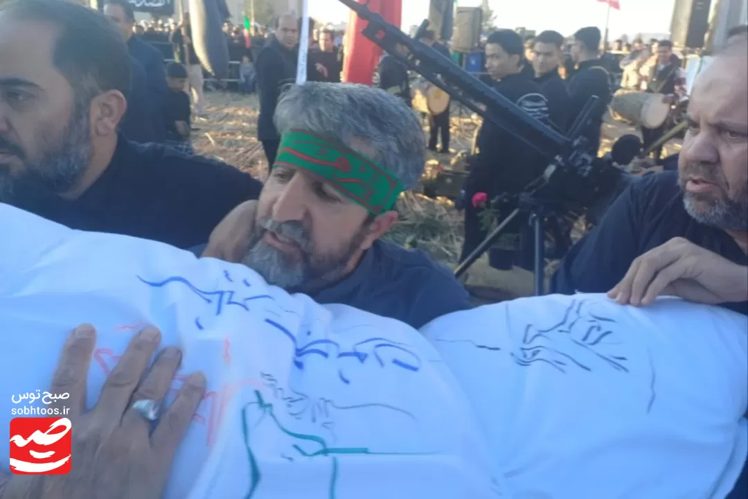 تشییع و خاکسپاری شهید گمنام در نیشابور