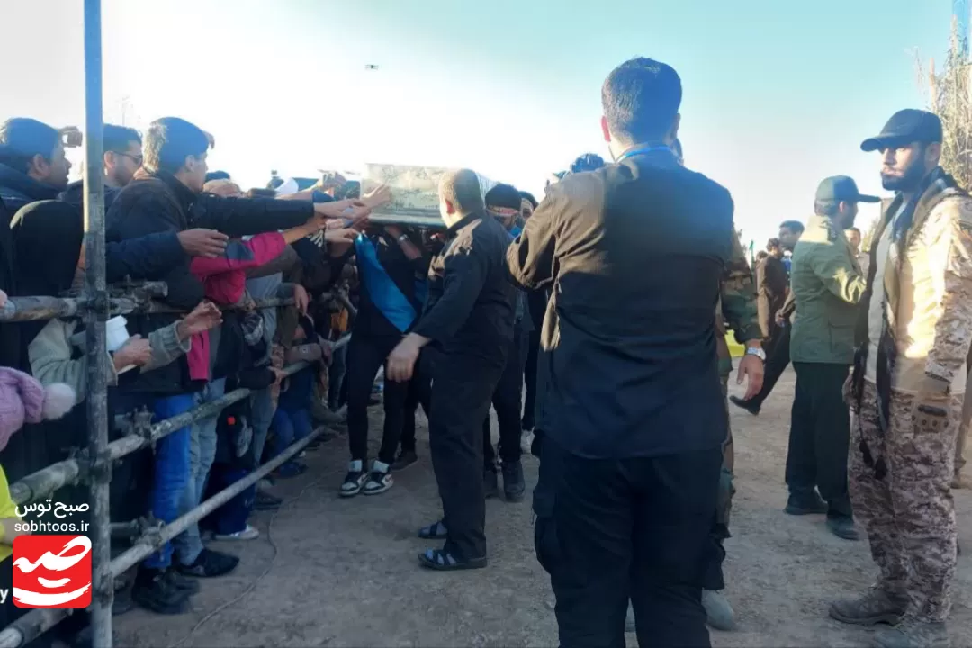 تشییع و خاکسپاری شهید گمنام در نیشابور