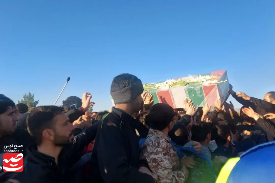 تشییع و خاکسپاری شهید گمنام در نیشابور