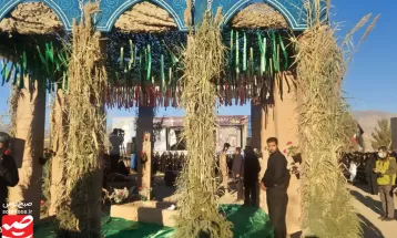 تشییع و خاکسپاری شهید گمنام در نیشابور