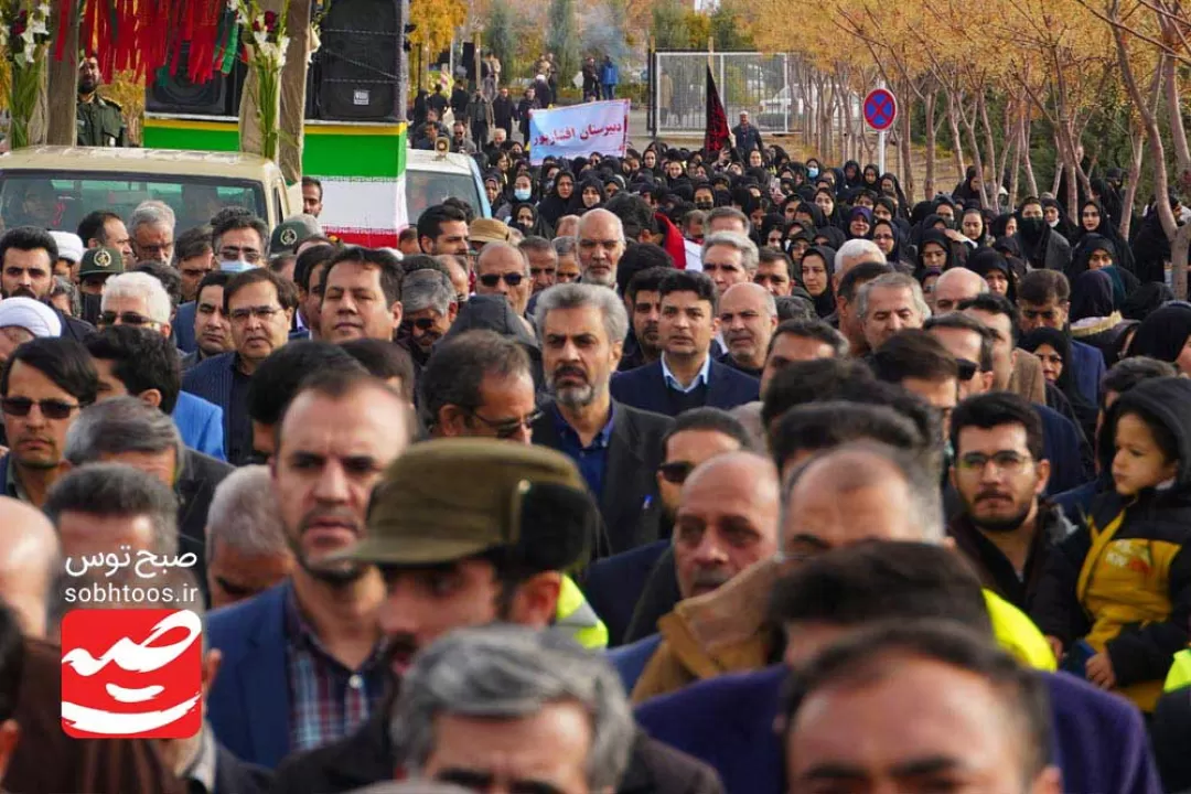 تشییع و خاکسپاری شهید گمنام در سبزوار