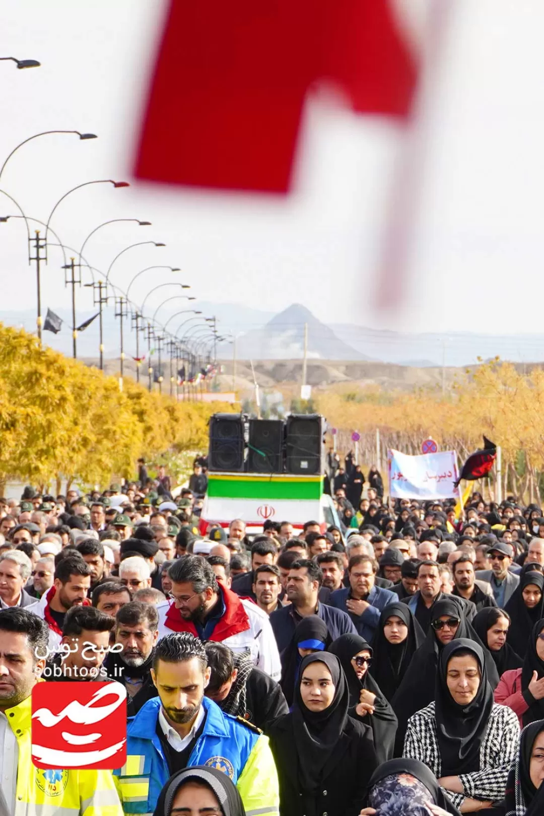 تشییع و خاکسپاری شهید گمنام در سبزوار