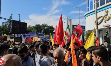 حضور باشکوه مردم کاشمر در راهپیمایی ۱۳ آبان