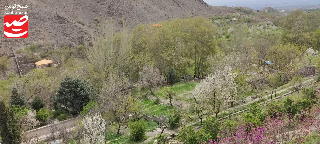 طبیعت بهاری و زیبای شهر دررودِ نیشابور بزرگ