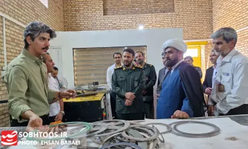 بازدید مسئولان از طرح‌های موفق بسیج سازندگی در سرخس