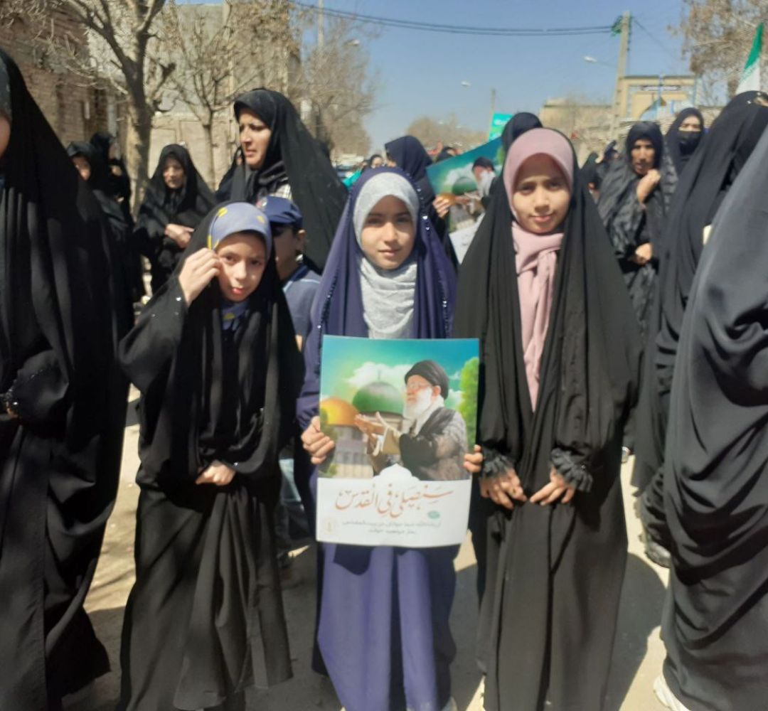 راهپیمایی روز قدس در بخش نصرآباد تربت‌جام