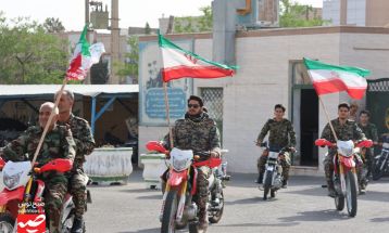 صبحگاه مشترک نیروهای نظامی و انتظامی در گناباد
