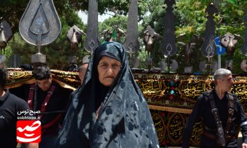 عزاداران قوچانی در عاشورای حسینی