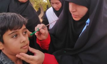 مراسم آئینی جاماندگان اربعین حسینی در کاشمر