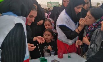 مراسم آئینی جاماندگان اربعین حسینی در کاشمر