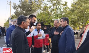 مراسم آئینی جاماندگان اربعین حسینی در کاشمر