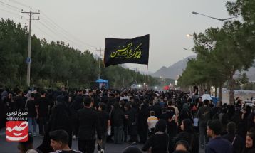 مراسم آئینی جاماندگان اربعین حسینی در کاشمر