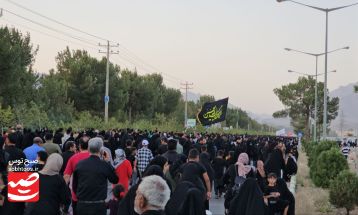 مراسم آئینی جاماندگان اربعین حسینی در کاشمر