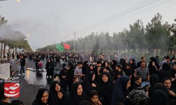 مراسم آئینی جاماندگان اربعین حسینی در کاشمر