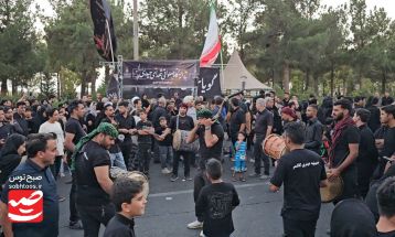 مراسم آئینی جاماندگان اربعین حسینی در کاشمر