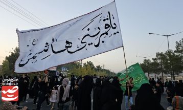 مراسم آئینی جاماندگان اربعین حسینی در کاشمر