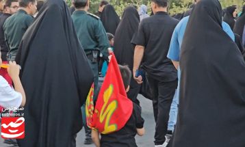 مراسم آئینی جاماندگان اربعین حسینی در کاشمر