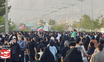 مراسم آئینی جاماندگان اربعین حسینی در کاشمر