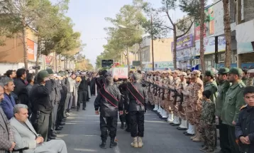 استقبال از شهید گمنام در خلیل‌آباد