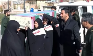 پیکر شهید گمنام مهمان دانش‌آموزان خواف شد