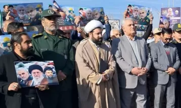 راهپیمایی مردم تربت‌جام در محکومیت جنایت تروریستی کرمان