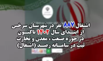 ثبت ۸۸۷ شغل در سامانه رصد اشتغال سرخس