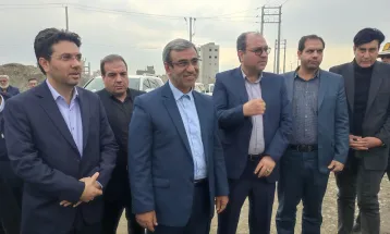 بازدید استاندار از دو طرح عمرانی نیشابور