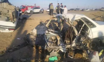 فوت 4 کارمند انتظامی نیشابور در تصادف خونین