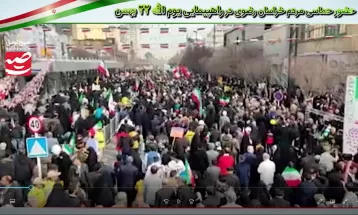 گزارش ویدئویی راهپیمایی ۲۲ بهمن در خراسان رضوی