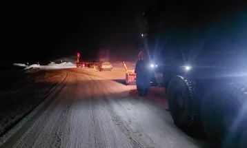 رانندگان از تردد در جاده سرخس خودداری کنند