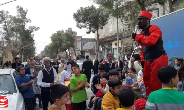 استقبال از نوروز با کارناوال شادی در خلیل‌آباد