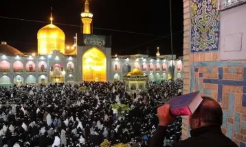 احسن الحال زائران امام رئوف در لیله‌البرات