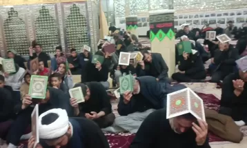 برگزاری مراسم شب قدر در روستای برزنون نیشابور