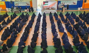 جشن روز دختر و اردوی آمادگی دفاعی در سرخس