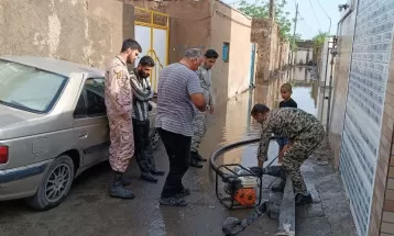 خدمت‌رسانی 27گروه جهادی در سیل نیشابور