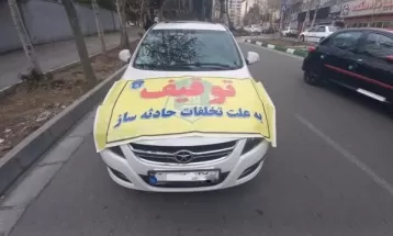 ۱۱۰ خودرو حادثه‌ساز در گلبهار توقیف شد