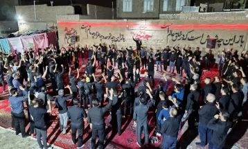 مراسم شب تاسوعای حسینی در سرخس