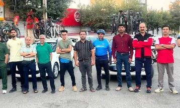 دوچرخه‌سواران تربت‌حیدریه مهران تا کربلا را رکاب می‌زنند