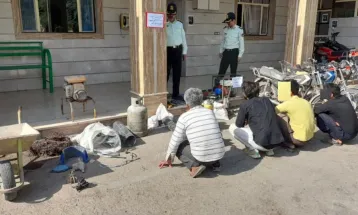 دستگیری سارقین موتورسیکلت و تجهیزات ساختمانی در رشتخوار