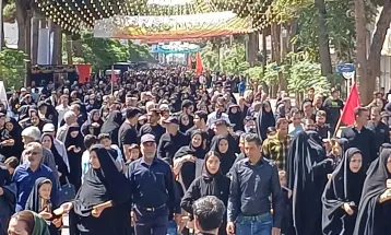 پیاده‌روی جاماندگان اربعین حسینی در تربت‌حیدریه+فیلم