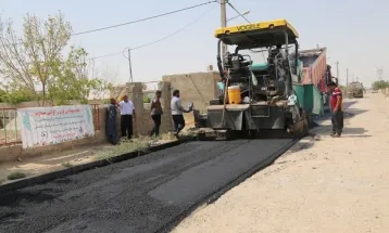 ۲۰۰۰ مترمربع معابر روستای نوبنیاد سرخس بهسازی شد