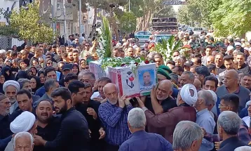 تشییع جانباز شهید رفیعی در کاشمر