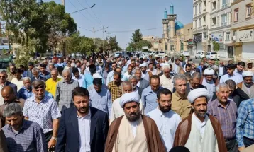 راهپیمایی حمایت از جبهه مقاومت در سرخس