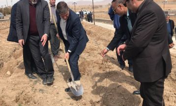 کاشت نهال ارغوان به نام شهدای شهرستان قوچان