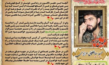 گفتاری از شهید حمید سیاهکالی