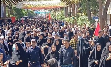 پیاده‌روی جاماندگان اربعین حسینی در تربت‌حیدریه