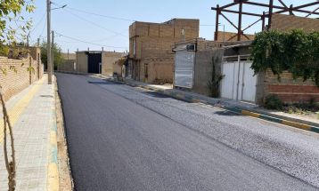 افتتاح پروژه آسفالت روستای شیرگان شهر درگز