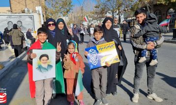 جلوه‌ای دیگر از تجمع «همبستگی ملی» در کاشمر
