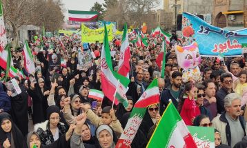 سیل خروشان مردم نیشابور در جشن انقلاب