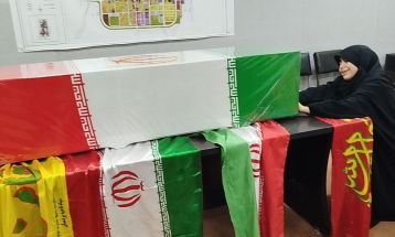 وداع همسر شهید نظافتی در بردسکن